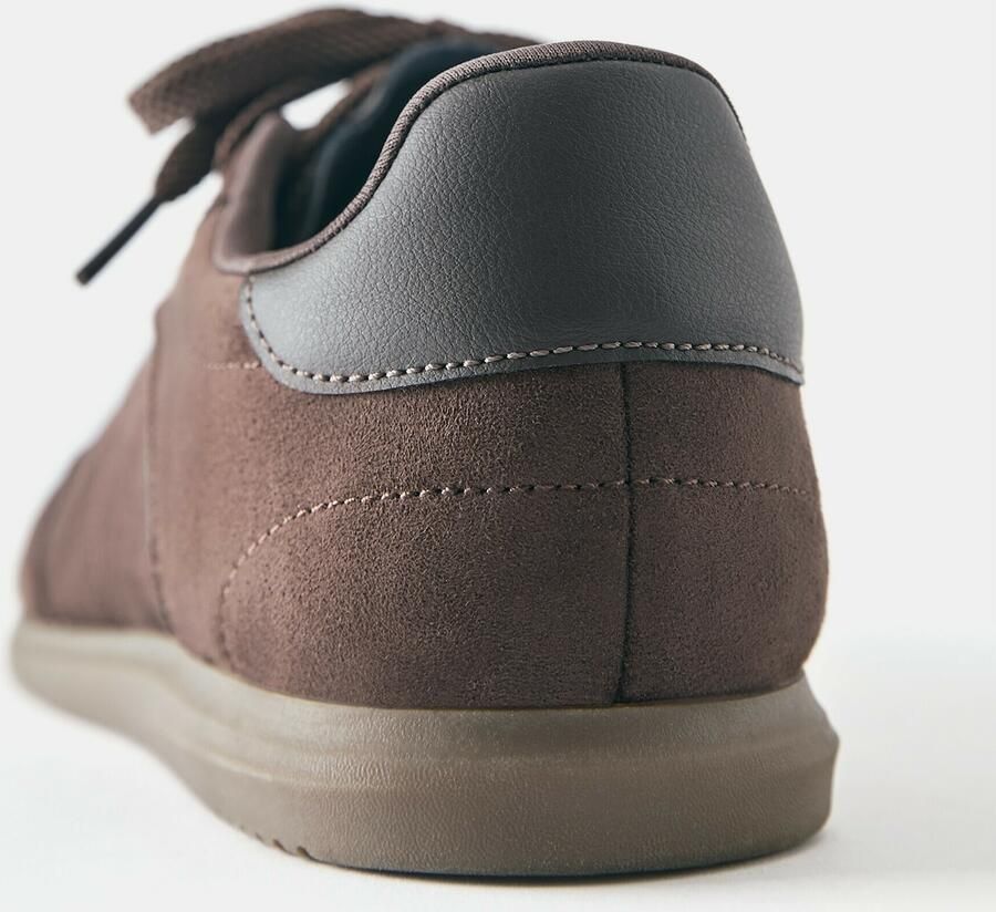 Pull&Bear Sneakers laag donkerbruin - Foto 2