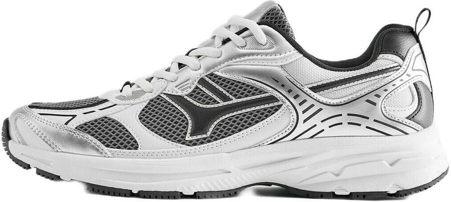 Pull&Bear Sneakers laag grijs zwart zilver wit