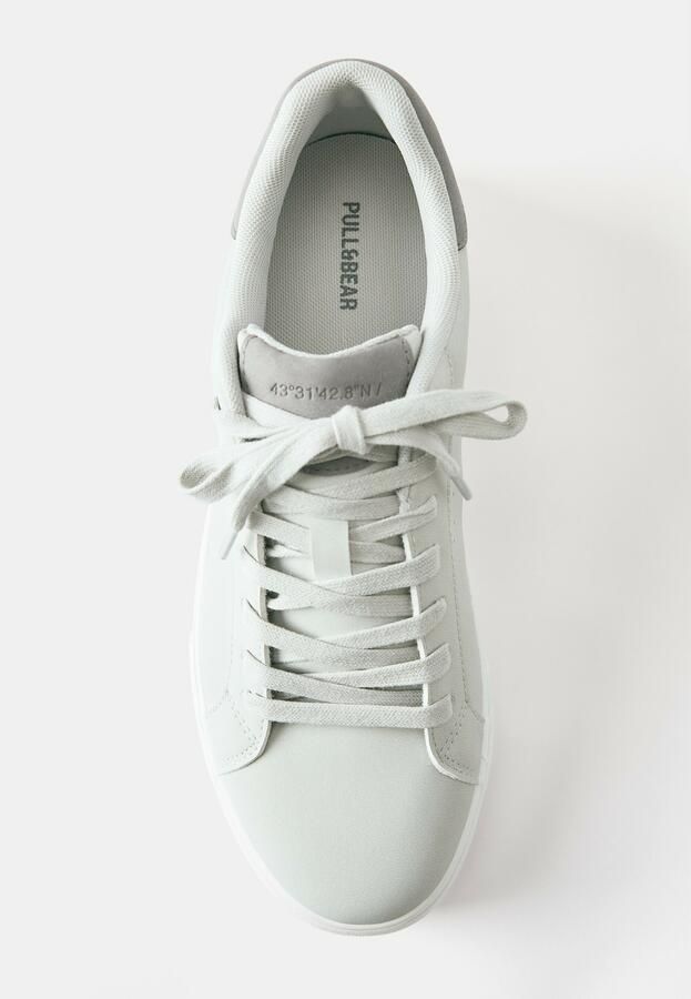 Pull&Bear Sneakers laag lichtgrijs donkergrijs - Foto 2