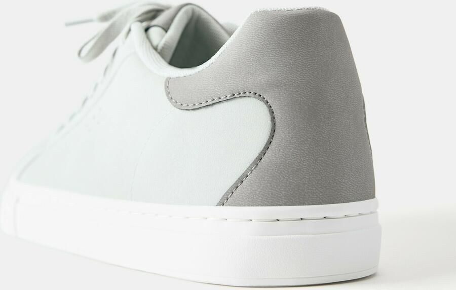 Pull&Bear Sneakers laag lichtgrijs donkergrijs - Foto 4