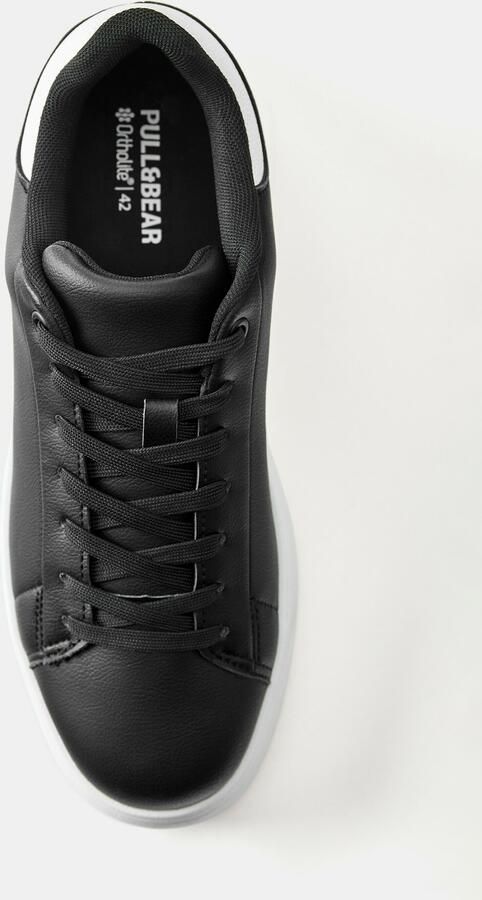 Pull&Bear Sneakers laag zwart wit - Foto 4