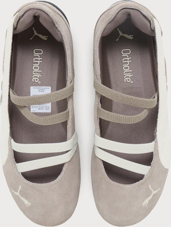PUMA Ballerina met riempjes 'Speedcat' crème taupe - Foto 4