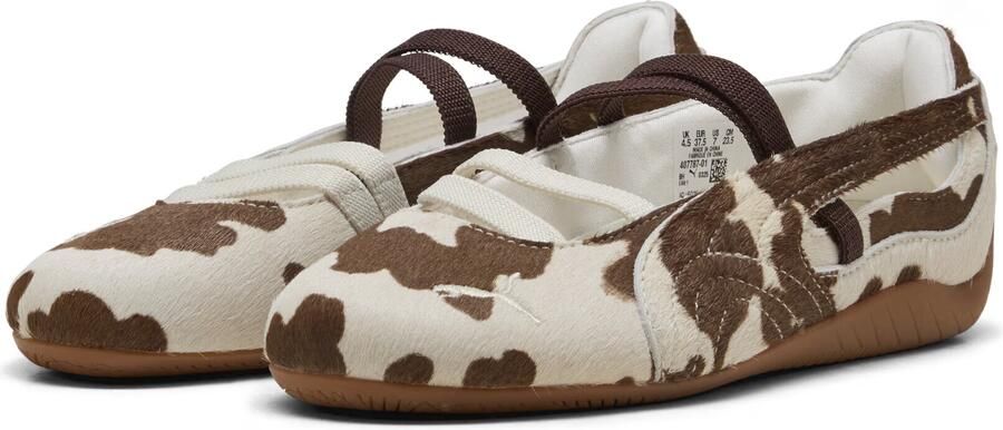 PUMA Ballerina met riempjes 'Speedcat' ecru chocoladebruin - Foto 6
