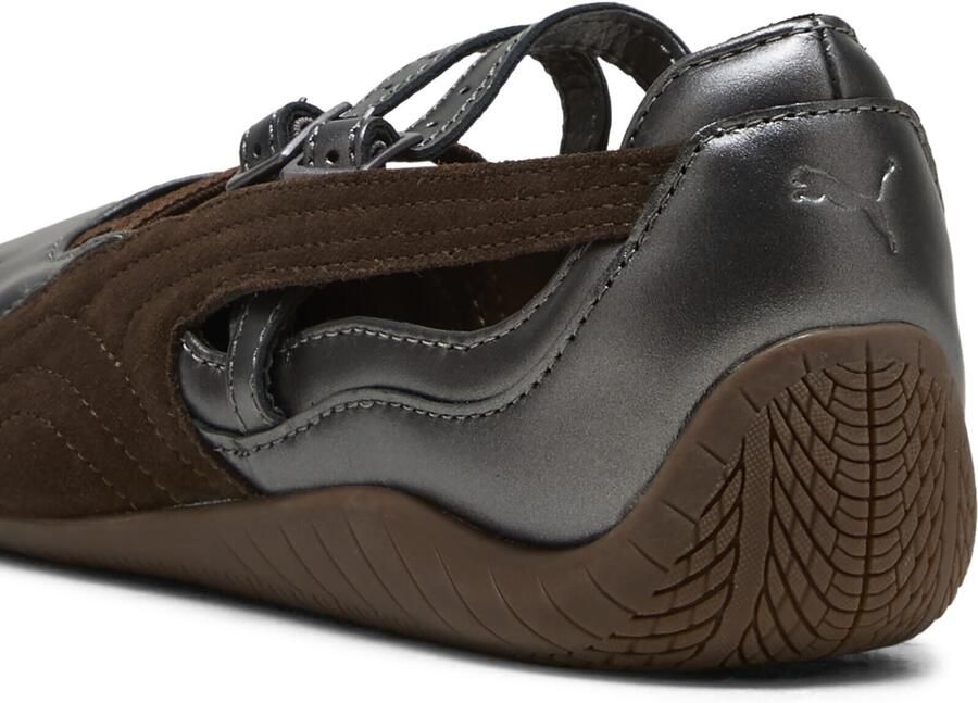 PUMA Ballerina met riempjes 'Speedcat Lux' bruin zilver - Foto 4