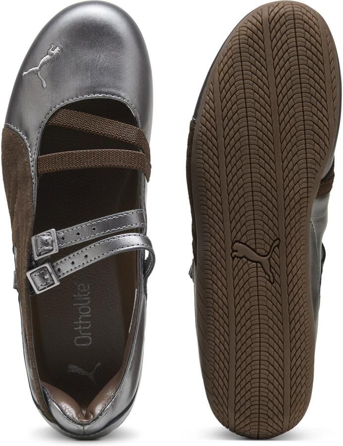 PUMA Ballerina met riempjes 'Speedcat Lux' bruin zilver - Foto 2