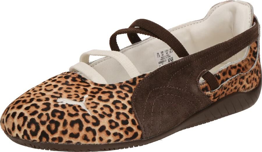 PUMA Ballerina met riempjes 'Speedcat Wild' chocoladebruin lichtbruin - Foto 5
