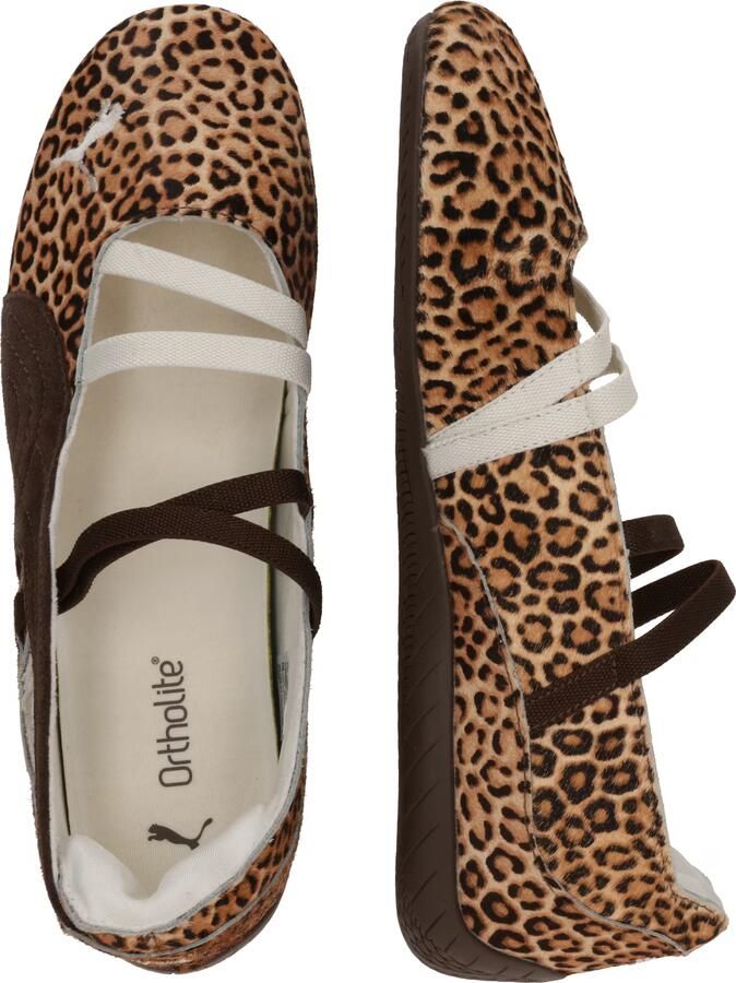 PUMA Ballerina met riempjes 'Speedcat Wild' chocoladebruin lichtbruin - Foto 6