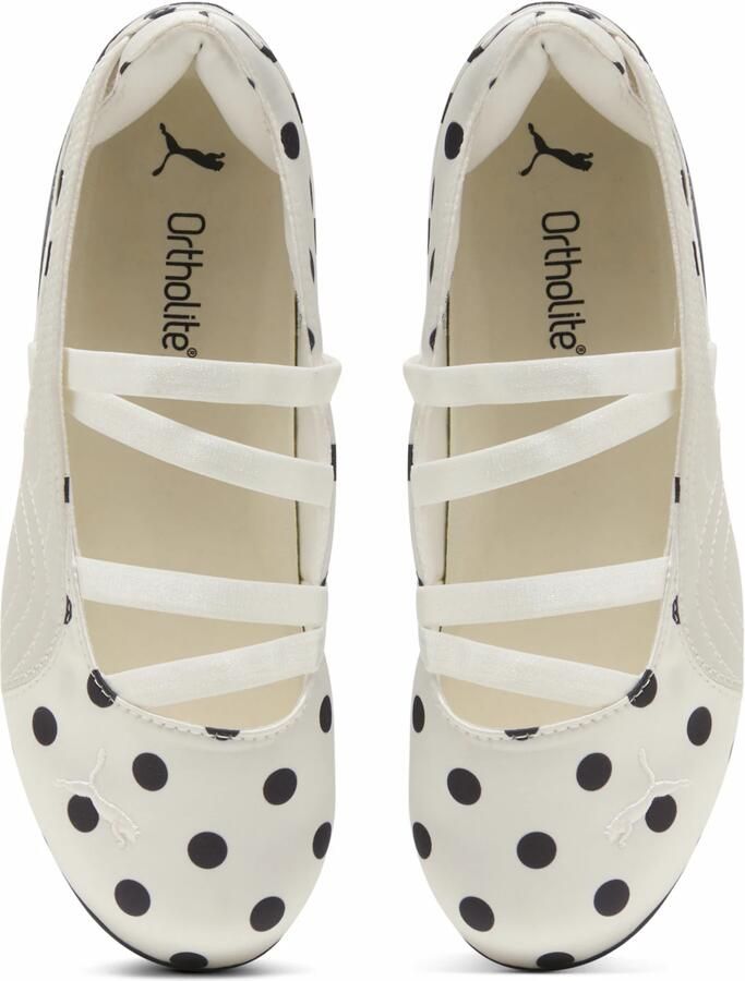 PUMA Ballerina met riempjes 'Speedcat' zwart wit - Foto 3