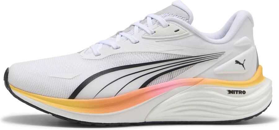 PUMA Electrify NITRO 4 hardloopschoenen heren 310789 24 White Poison Pink Sun Stream - Foto 2