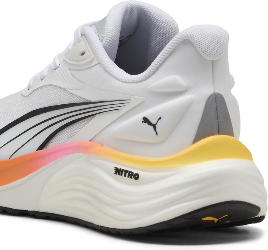 PUMA Electrify NITRO 4 hardloopschoenen dame 310788 24 White Sun Sream Poison Pink - Foto 5