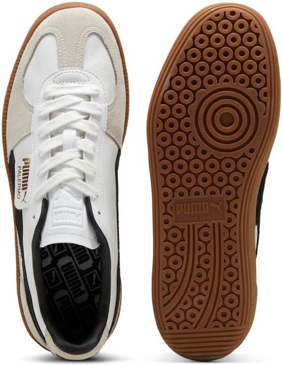 Puma Palermo Lth White Vapor Gray Gum Wit Leer Lage sneakers Unisex - Foto 16