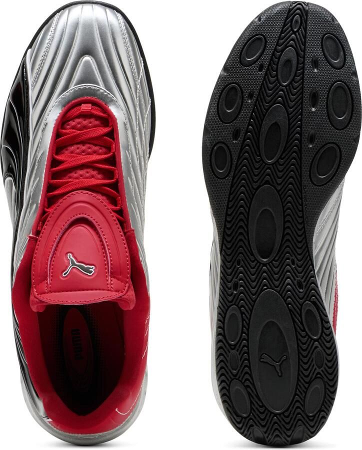 Puma V1per Goalgetter Heren Schoenen Zilver Maat: 40.5 Leer Foot Locker - Foto 4
