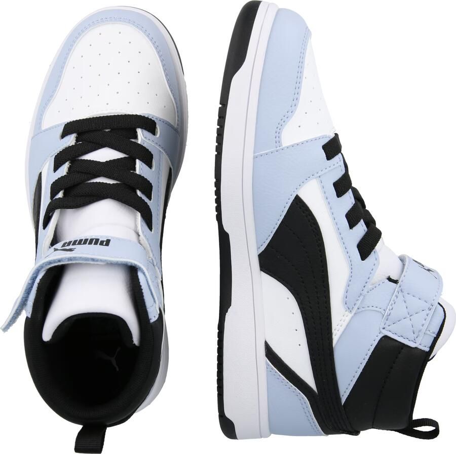 PUMA Rebound V6 Mid AC+ PS Unisex Sneakers White-Snow Mountain Blue- Black - Foto 4