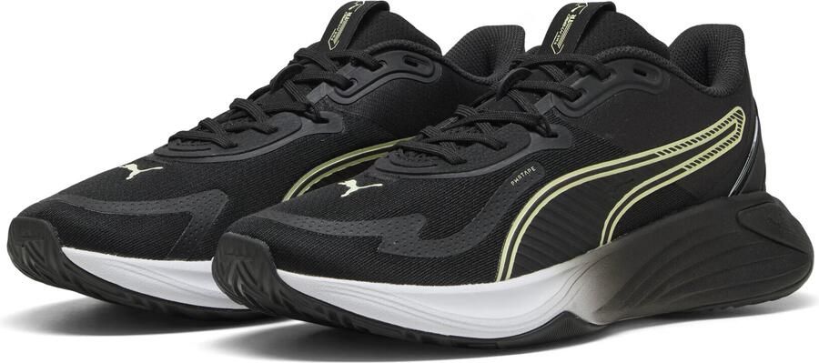 Puma PWR Hybrid hardloopschoenen zwart wit geel - Foto 6