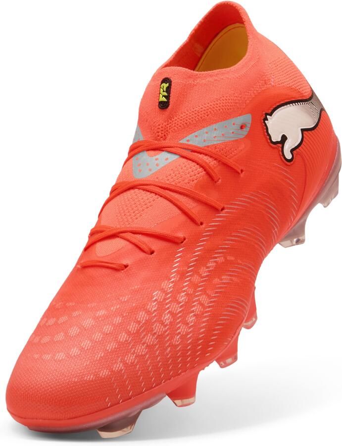PUMA Future 9 Pro FG AG Unleashed Gloeiend rood Wit Zwart Zilver Dames - Foto 5