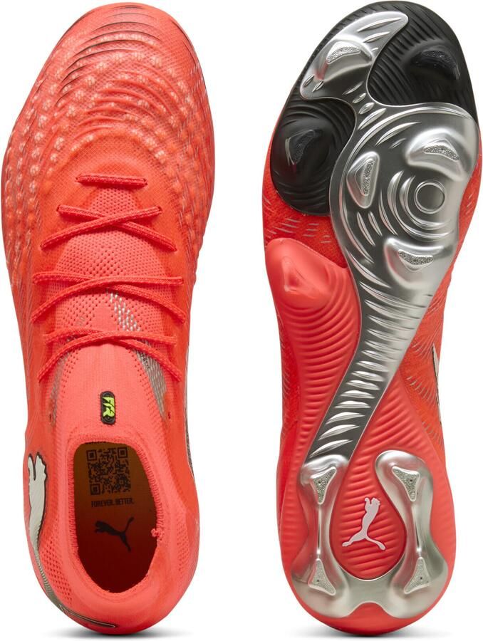PUMA Future 9 Ultimate FG Unleashed Gloeiend rood Wit Zwart Zilver Dames - Foto 4