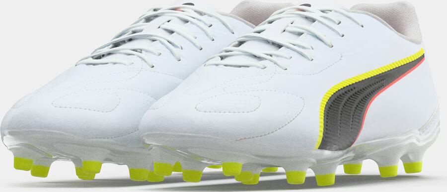 PUMA Voetbalschoen 'KING 20 PLAY' geel rood zwart wit - Foto 8