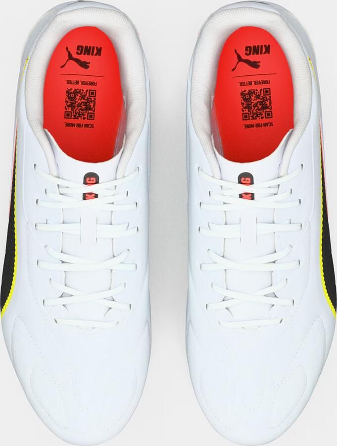 PUMA Voetbalschoen 'KING 20 PLAY' geel rood zwart wit - Foto 6