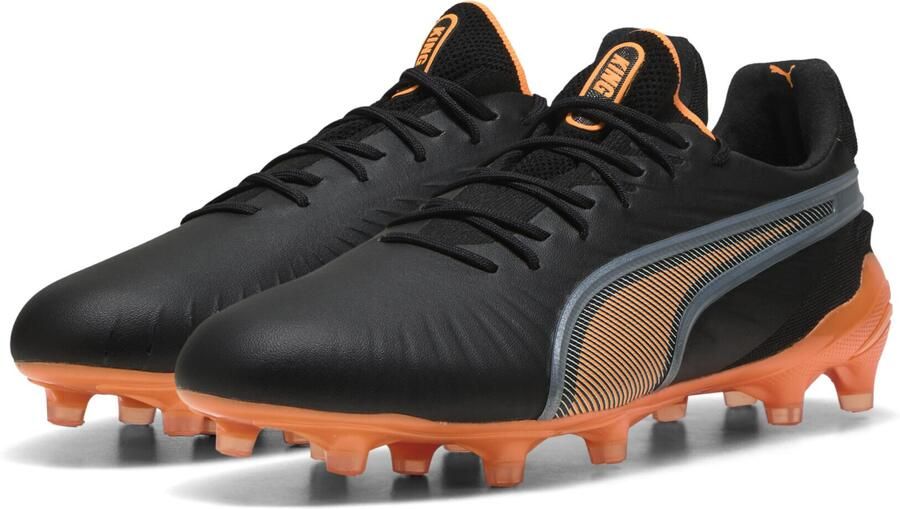 PUMA King Ultimate FG AG Hot Pursuit Zwart Hittebrand Zilver Dames - Foto 6
