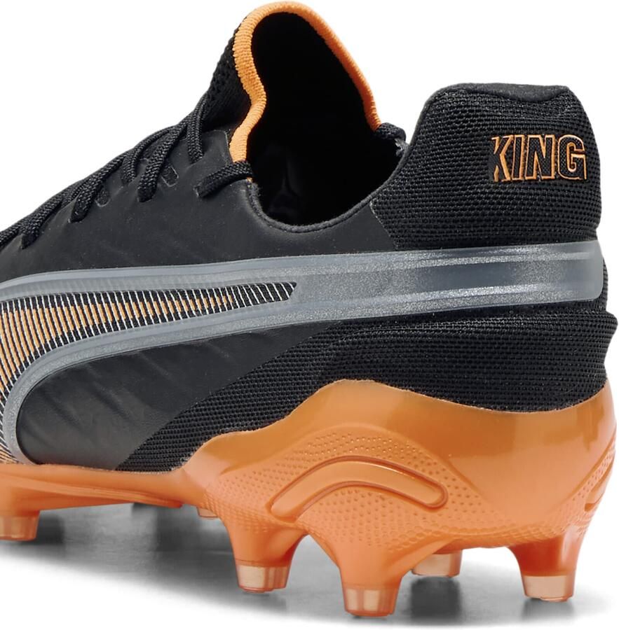 PUMA King Ultimate FG AG Hot Pursuit Zwart Hittebrand Zilver Dames - Foto 3