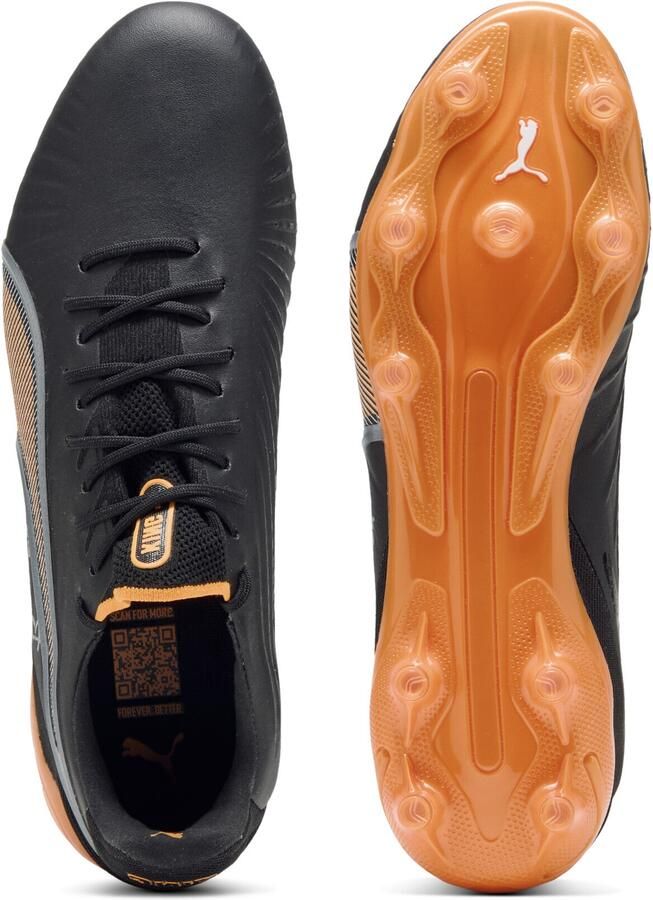 PUMA King Ultimate FG AG Hot Pursuit Zwart Hittebrand Zilver Dames - Foto 5