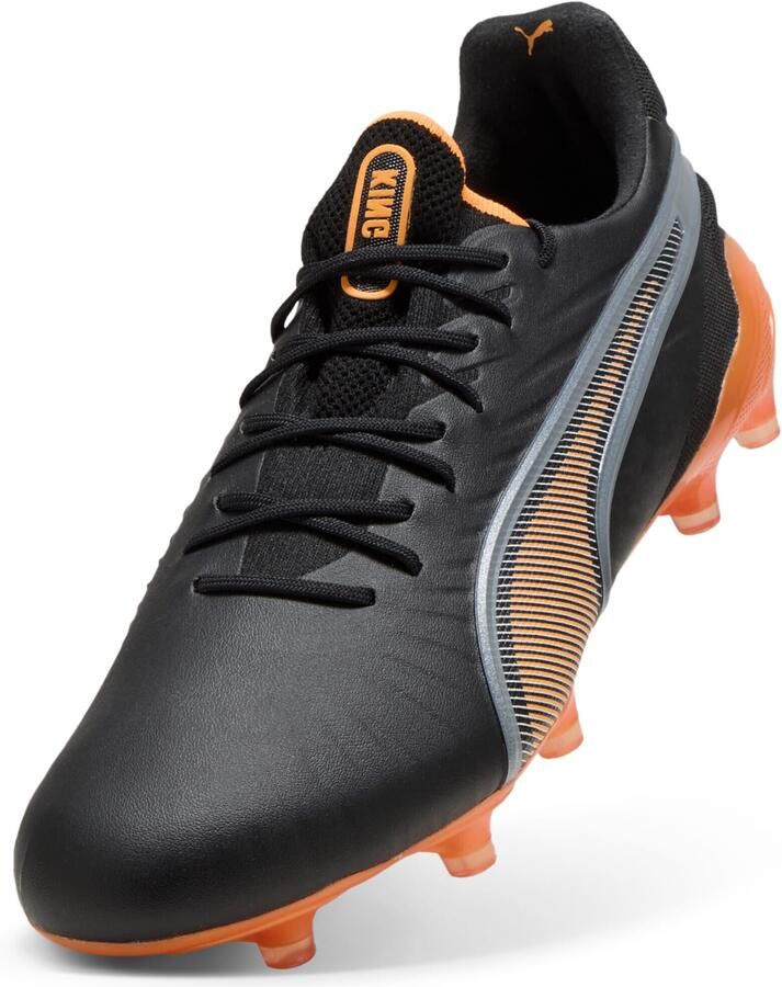 PUMA King Ultimate FG AG Hot Pursuit Zwart Hittebrand Zilver Dames - Foto 4