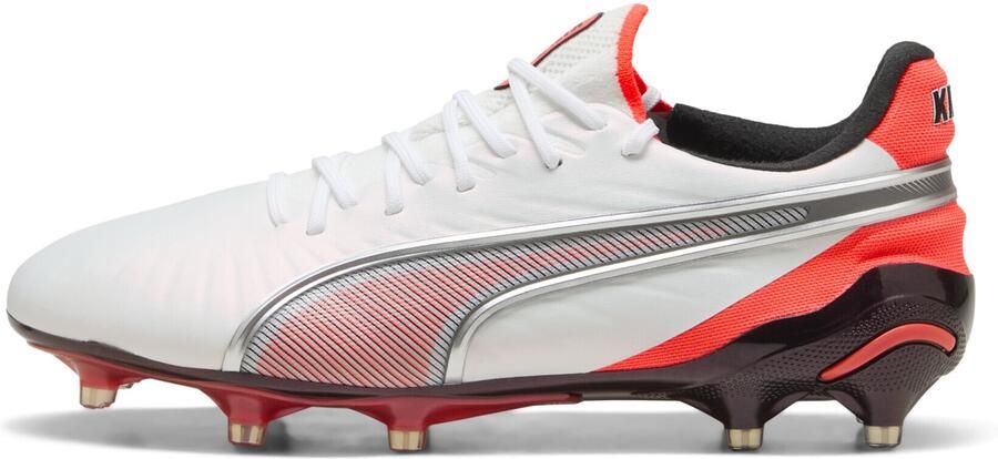 PUMA King Ultimate FG AG Untamed Wit Zilver Gloeiend rood Zwart Dames - Foto 2