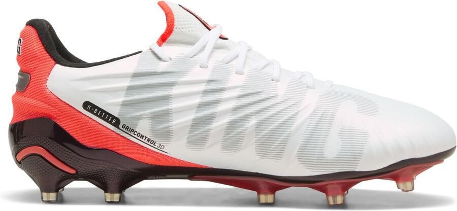 PUMA King Ultimate FG AG Untamed Wit Zilver Gloeiend rood Zwart Dames - Foto 7
