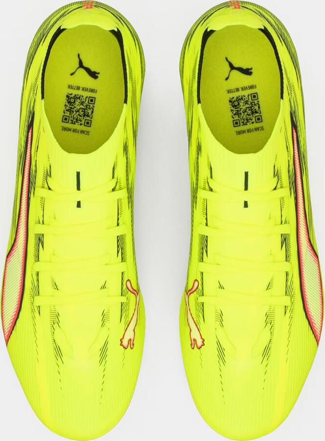 PUMA Voetbalschoen 'ULTRA 6 MATCH' limoen rood zwart - Foto 4