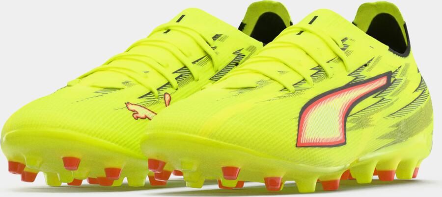 PUMA Voetbalschoen 'ULTRA 6 MATCH' limoen rood zwart - Foto 6