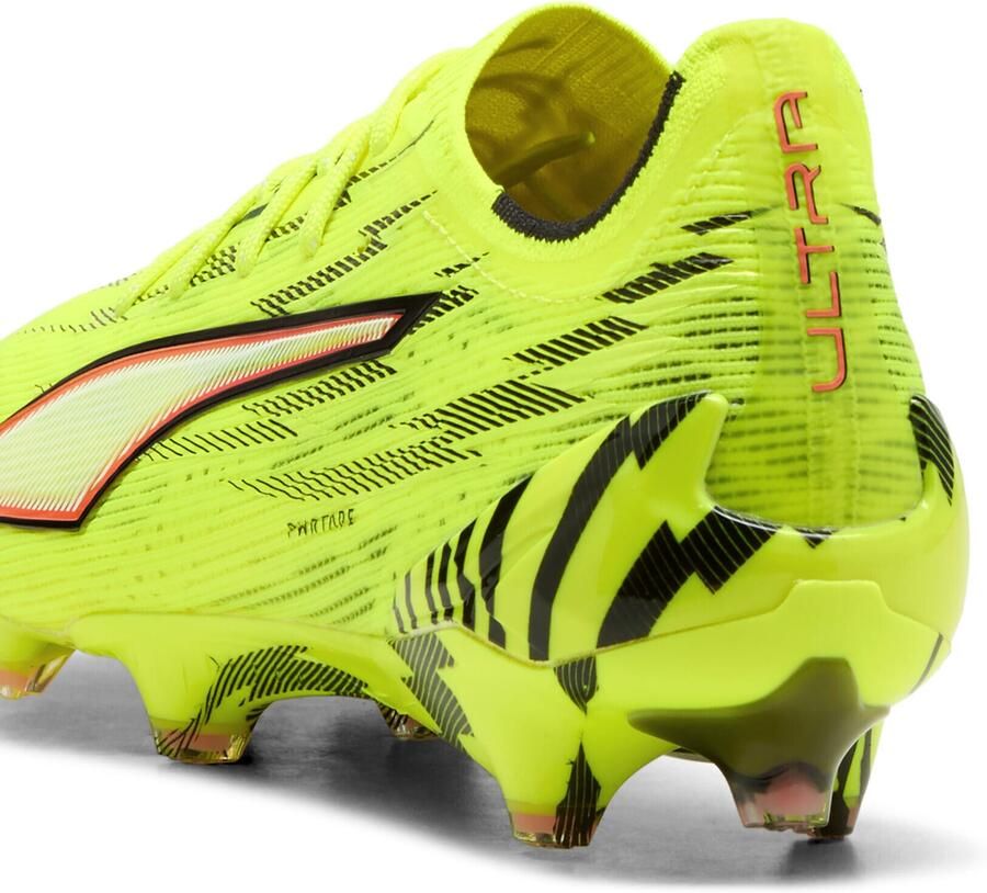 PUMA Ultra 6 Ultimate FG Unleashed Geel Zwart Gloeiend rood Neon Dames - Foto 3