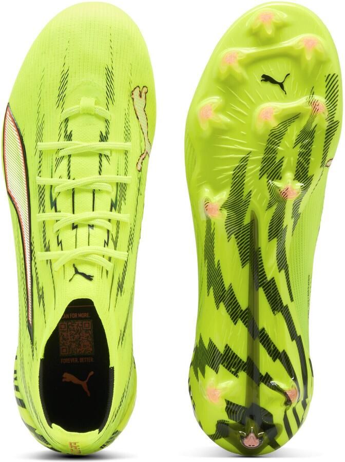 PUMA Ultra 6 Ultimate FG Unleashed Geel Zwart Gloeiend rood Neon Dames - Foto 6