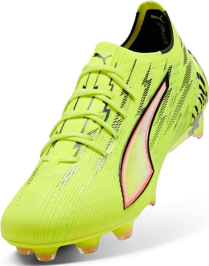 PUMA Ultra 6 Ultimate FG Unleashed Geel Zwart Gloeiend rood Neon Dames - Foto 5
