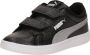 PUMA Smash 3.0 Glitz Glam V PS Sneakers Black- Silver- White - Thumbnail 3
