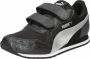 PUMA Cabana Racer Glitz V PS kindersneakerschoenen zwart - Thumbnail 3