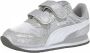 PUMA Cabana Racer Glitz V PS Inf sneakerschoenen baby zilver - Thumbnail 4