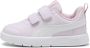Puma Courtflex V3 V sneakers lila wit roze - Thumbnail 4