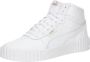 PUMA Carina 3.0 Mid Dames Sneakers White- Gold - Thumbnail 2
