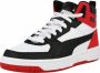 PUMA Rebound JOY Jr Unisex Sneakers White Black HighRiskRed - Thumbnail 4