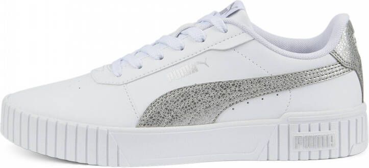 PUMA Carina 2.0 Distressed Sneakers White Silver Dames - Foto 3