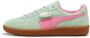 Puma Palermo Fresh Mint Fast Pink Groen Suede Lage sneakers Unisex - Thumbnail 3