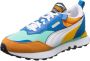 PUMA Rider FV Future Vintage Sneakers Heren Biscay Green Vibrant Orange - Thumbnail 3