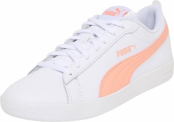 PUMA Smash v2 L Dames Sneakers White-Apricot Blush- Black - Foto 3