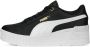 PUMA Karmen Wedge 390985-01 Vrouwen Zwart Sneakers Sportschoenen - Thumbnail 1