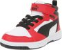 Puma Rebound V6 Mid sneakers wit zwart rood Imitatieleer 28 - Thumbnail 5