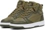 Puma Rebound V6 Mid sneakers groen Jongens Meisjes Polyester 38 - Thumbnail 2