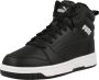 Puma Rebound V6 Mid sneaker zwart wit Jongens Meisjes Imitatieleer 36 Sneakers - Thumbnail 3