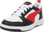 Puma Rebound V6 Lo sneakers wit rood zwart Jongens Meisjes Imitatieleer 28 - Thumbnail 5