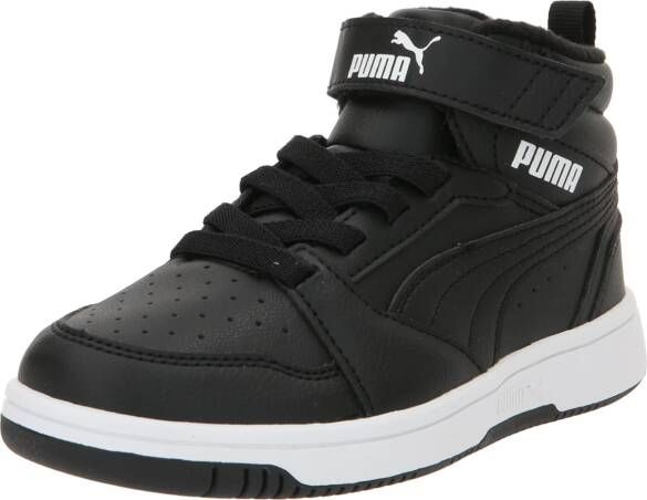 Puma Rebound V6 Mid sneaker zwart wit Jongens Meisjes Imitatieleer 36 Sneakers - Foto 13