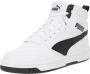 Puma Rebound v6 Mid V6 Mid sneakers lichtgrijs donkerblauw rood Imitatieleer 39 - Thumbnail 6